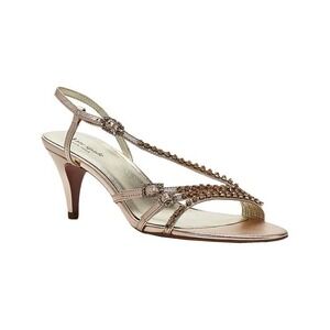 Kate Spade Makenna Rose Gold Embellished Slingback Heels Sandals Size‎ 9.5